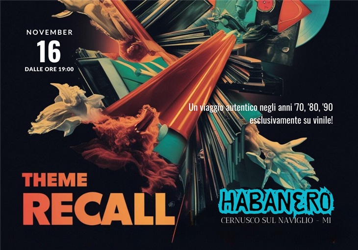 DJ set esclusivo su vinile all'Habanero: The Theme Recall